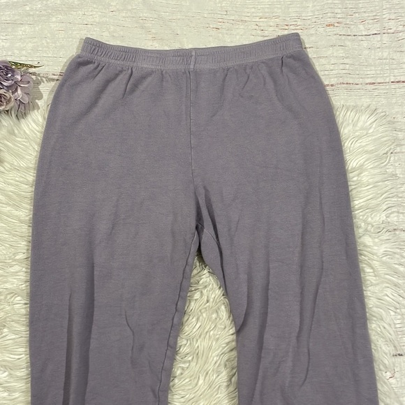 Monrow High-Waist Vintage Lounge Sweatpant Misty Lilac - Picture 4 of 9